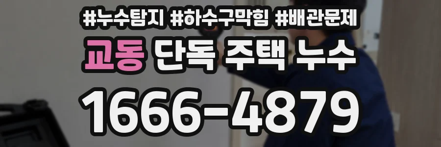 교동 단독 주택 누수