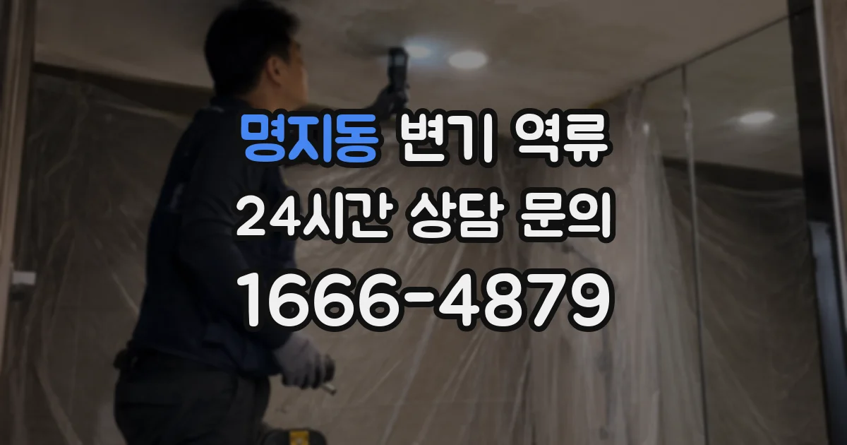 명지동 변기 역류