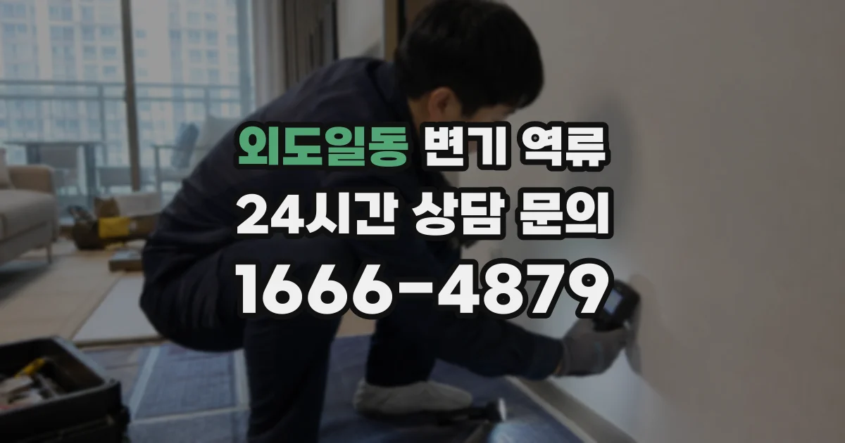 외도일동 변기 역류