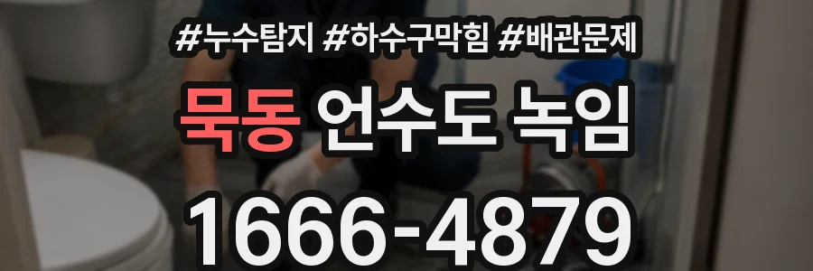 묵동 언수도 녹임