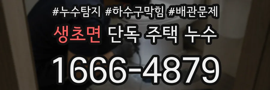 생초면 단독 주택 누수