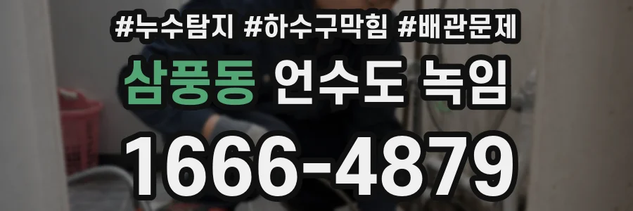 삼풍동 언수도 녹임