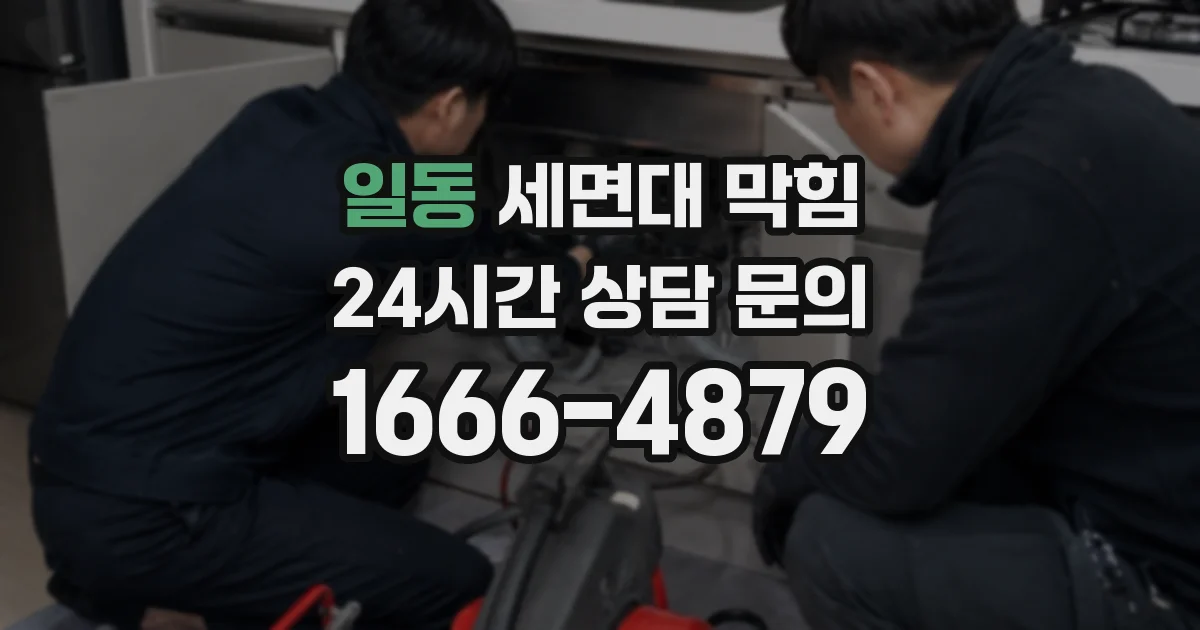 일동 세면대 막힘