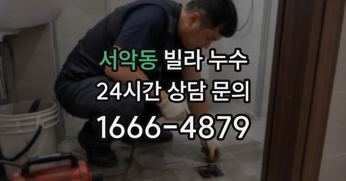 서악동 빌라 누수