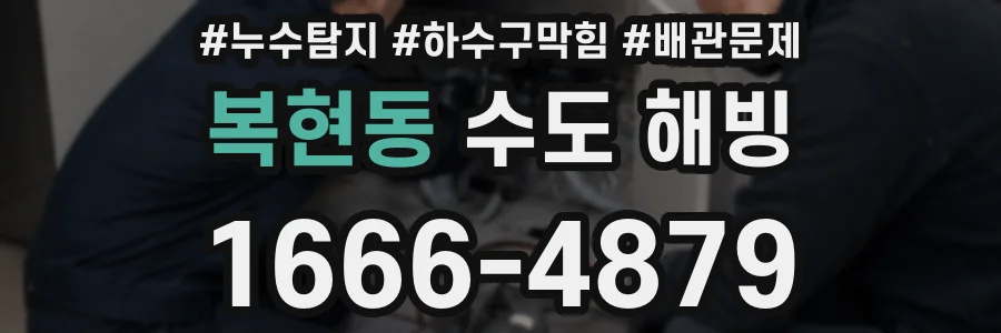 복현동 수도 해빙