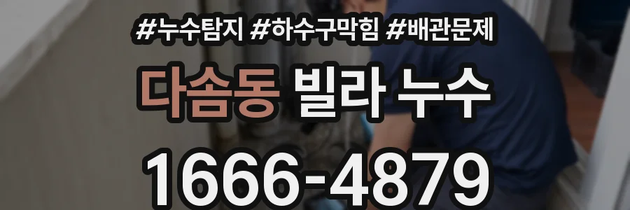 다솜동 빌라 누수