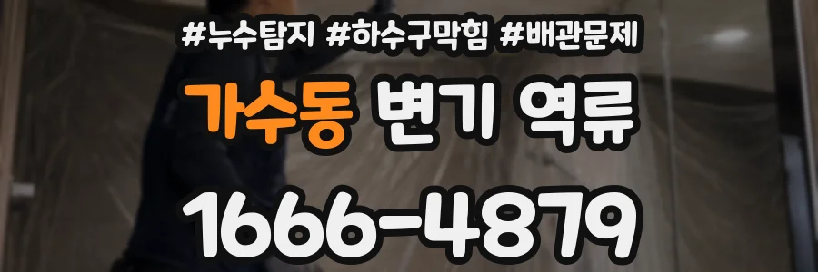가수동 변기 역류