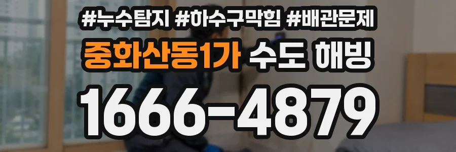 중화산동1가 수도 해빙