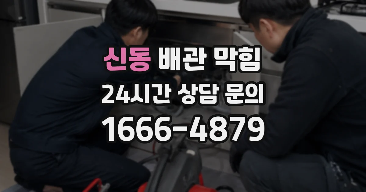 신동 배관 막힘