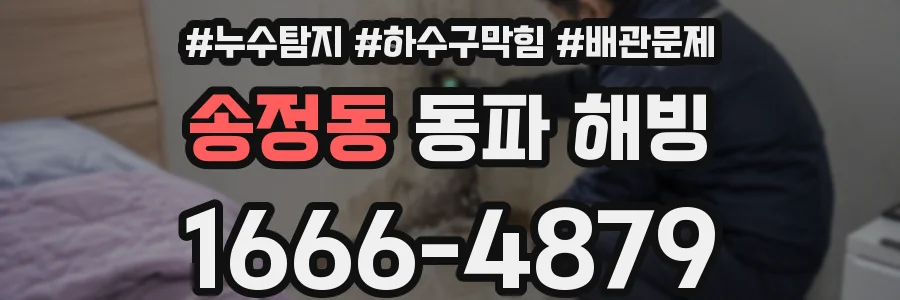 송정동 동파 해빙