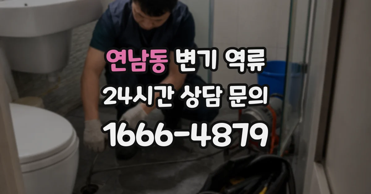 연남동 변기 역류