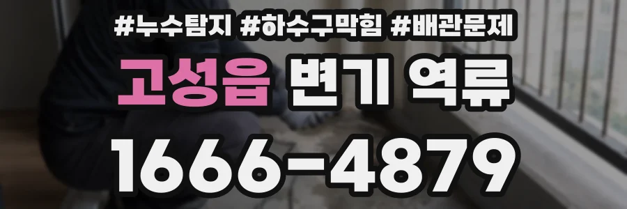 고성읍 변기 역류