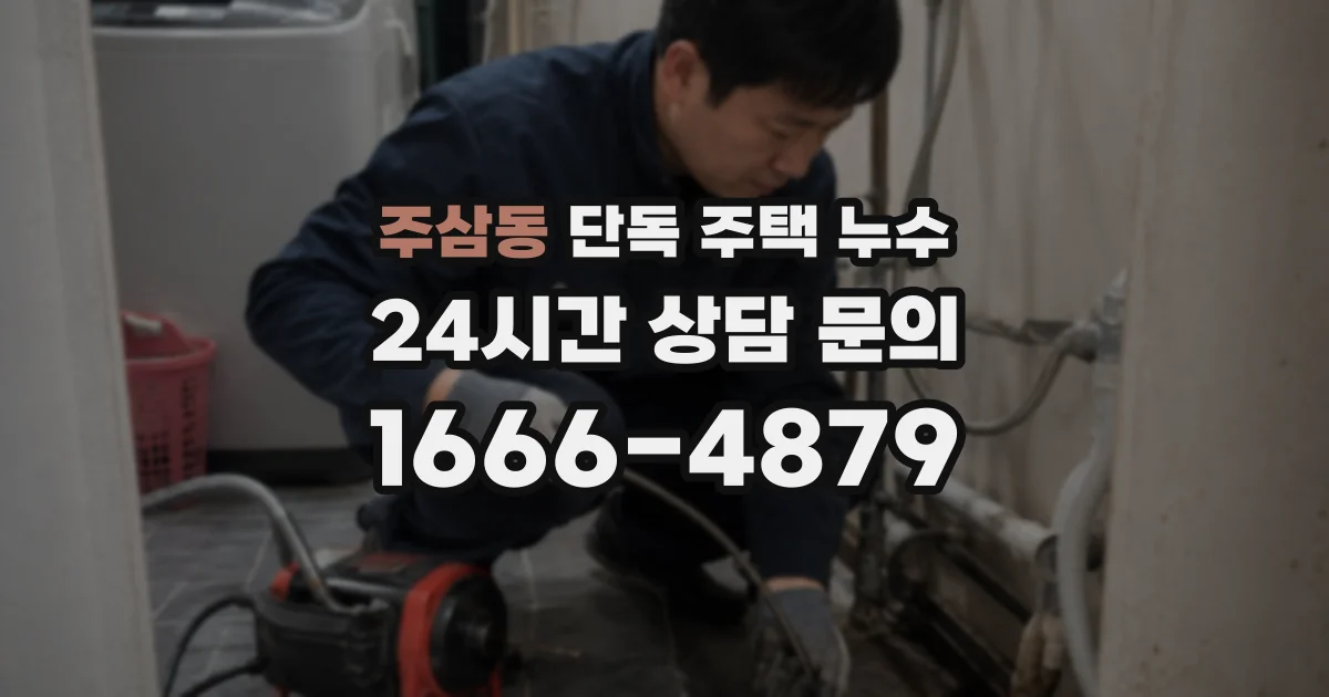 주삼동 단독 주택 누수