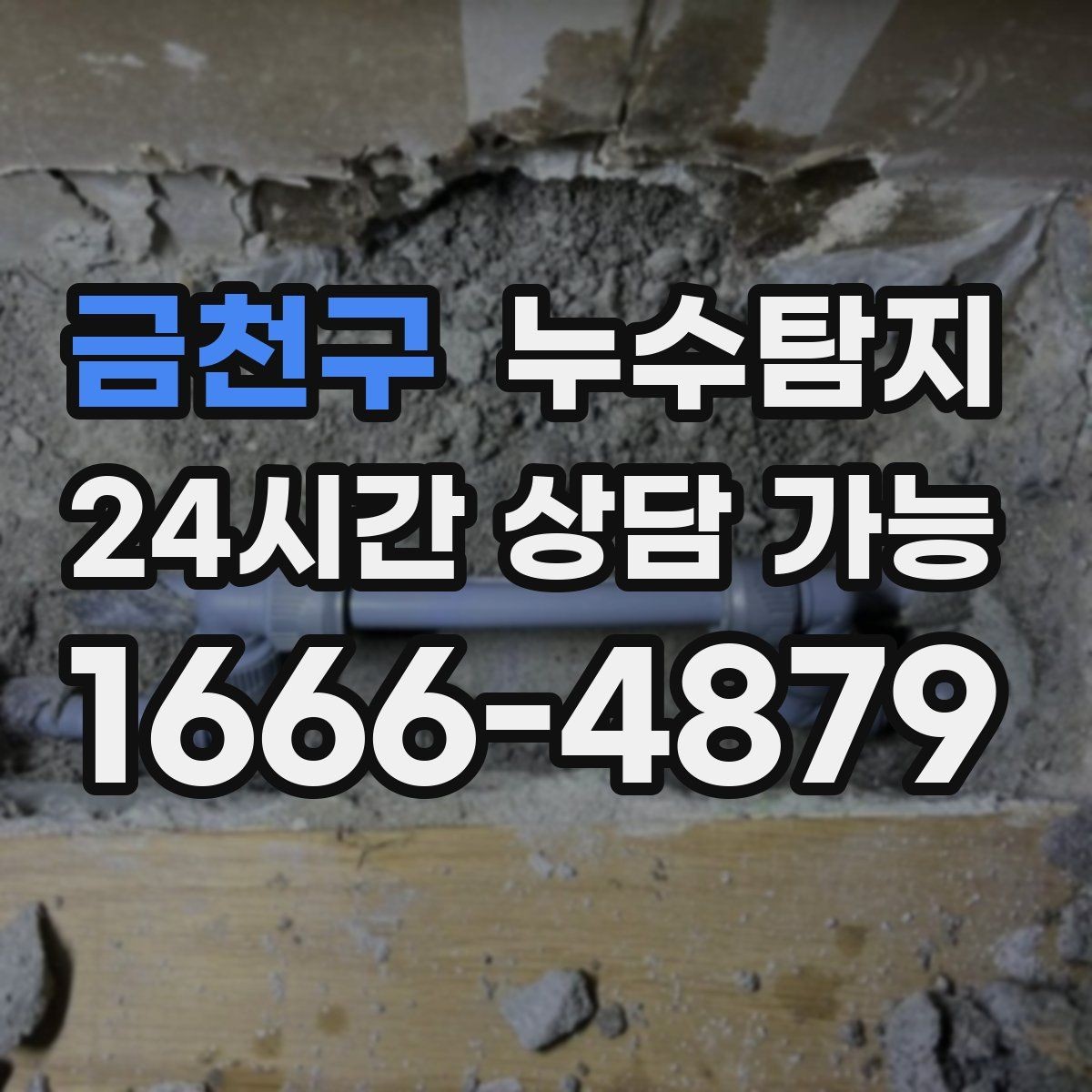 금천구 누수탐지 빠른 방문 당일 진단 가능