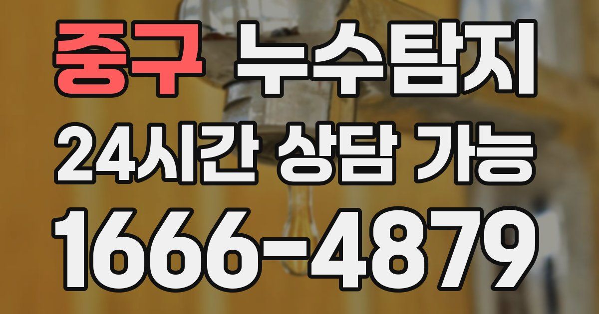 중구 누수