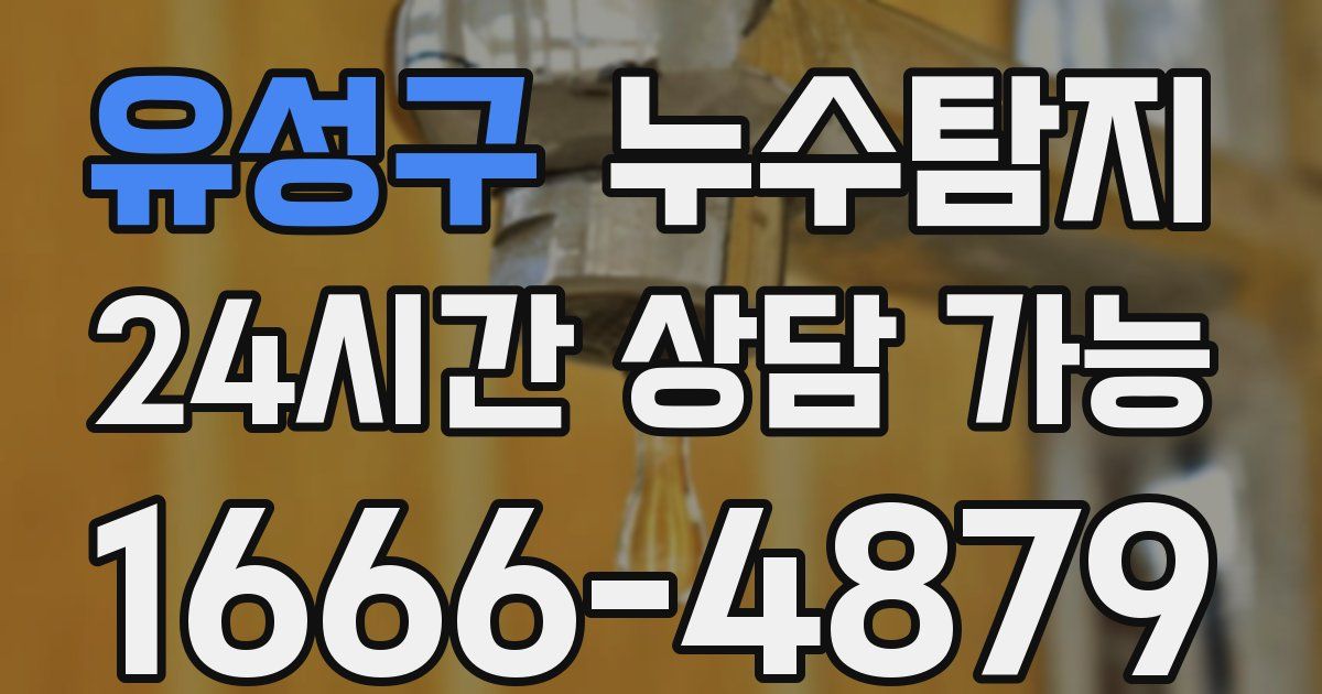 유성구 누수