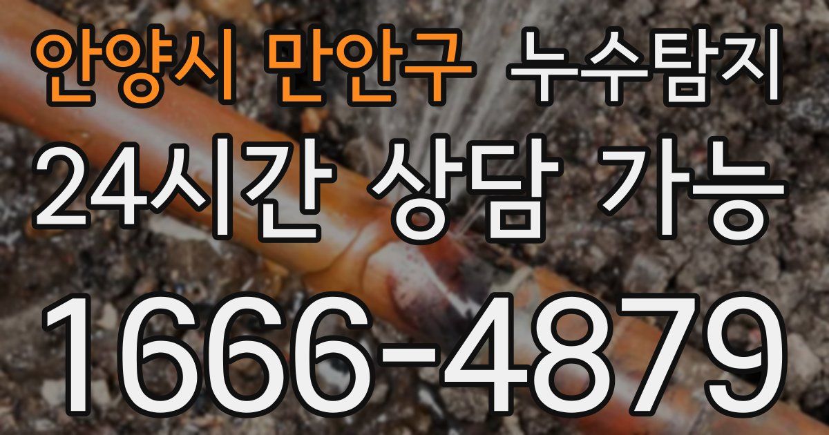 안양시 만안구 누수