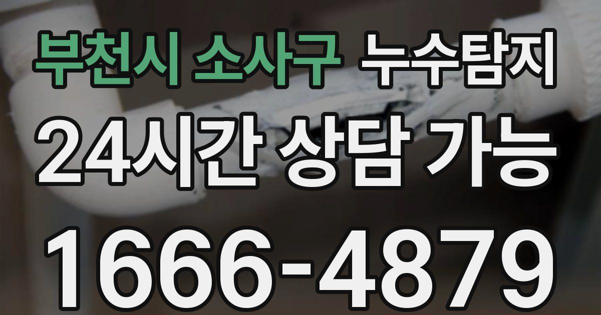 부천시 소사구 누수