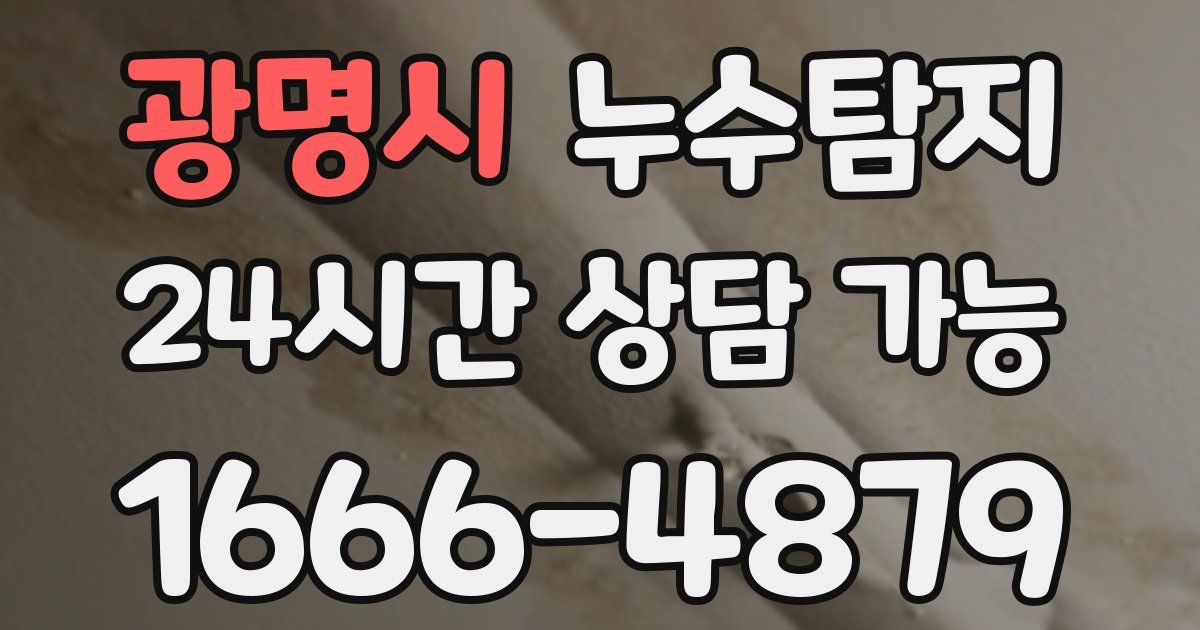 광명시 누수