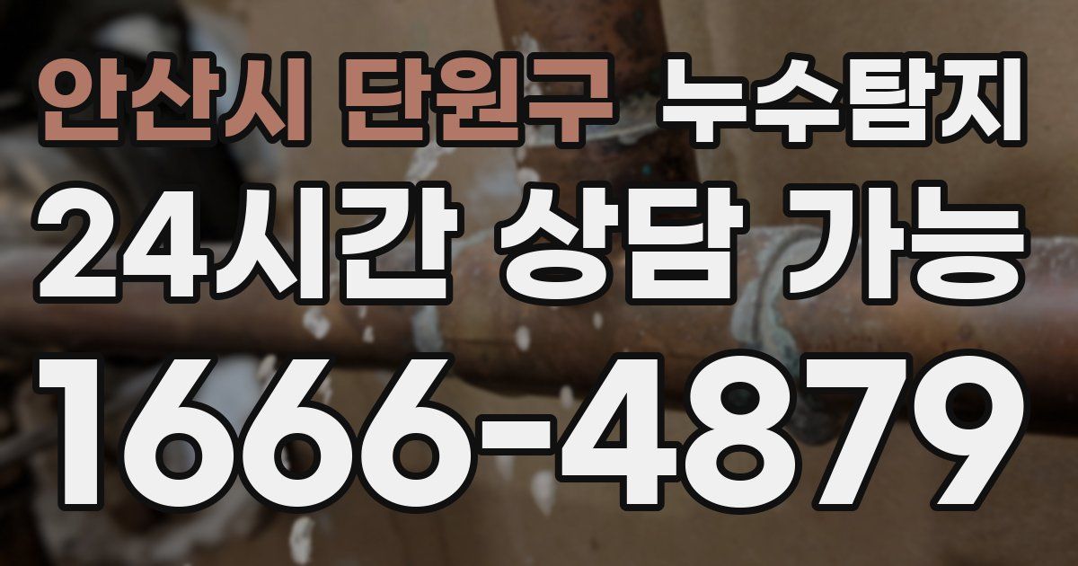안산시 단원구 누수