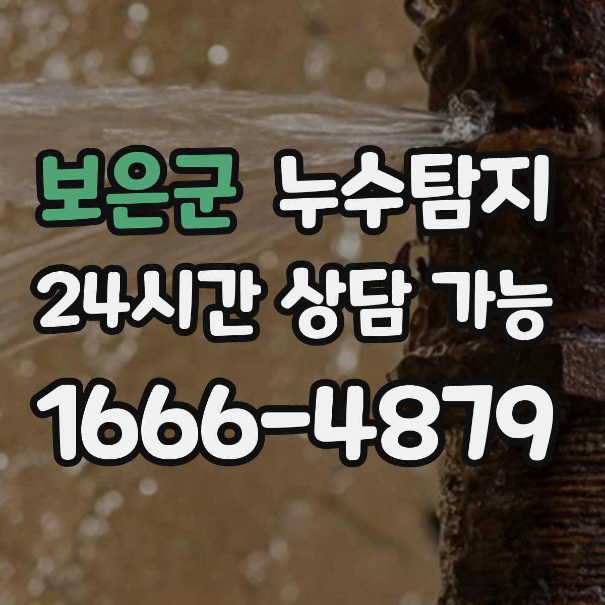 보은군 누수탐지