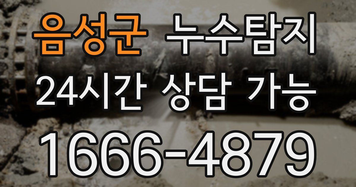 음성군 누수