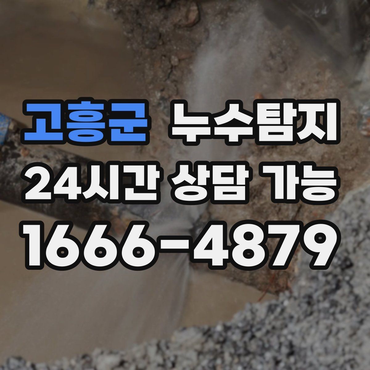 고흥군 누수탐지 해결 빠르면 빠를수록 좋습니다