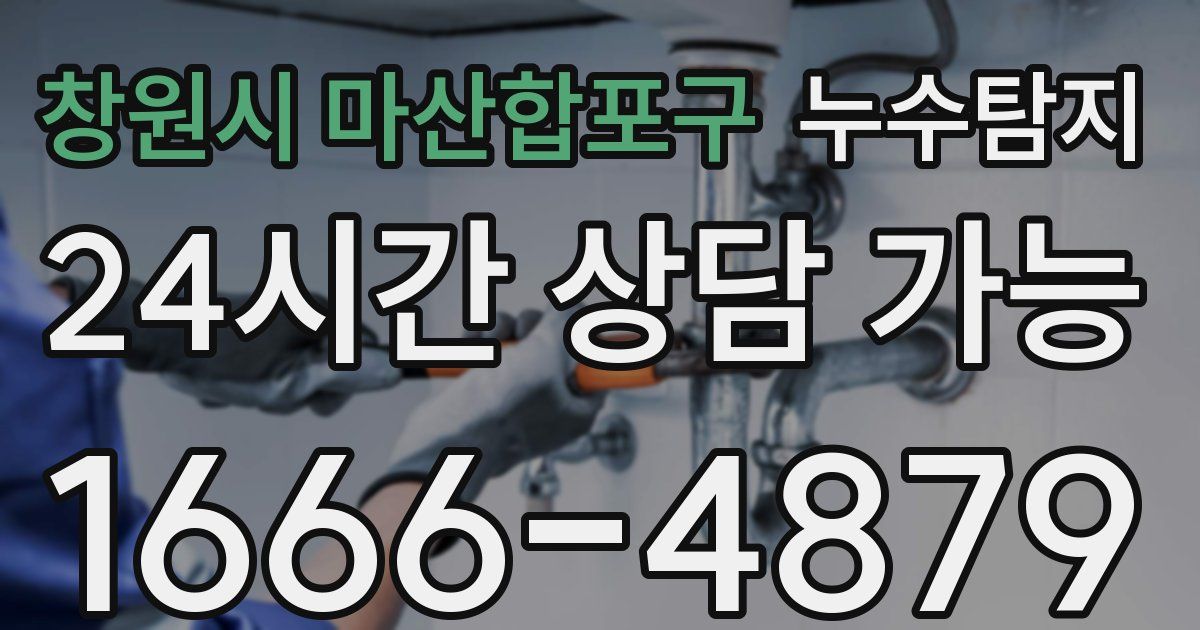 창원시 마산합포구 누수