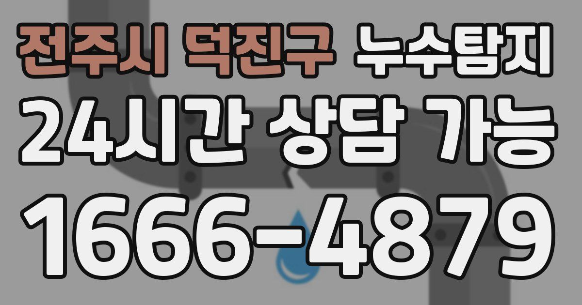 전주시 덕진구 누수