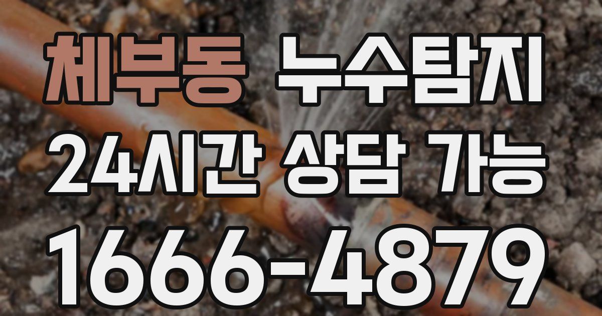 체부동 누수