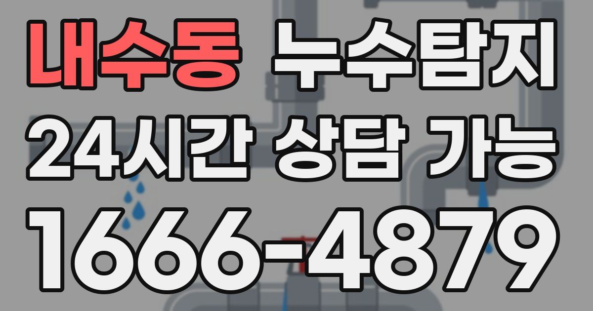 내수동 누수