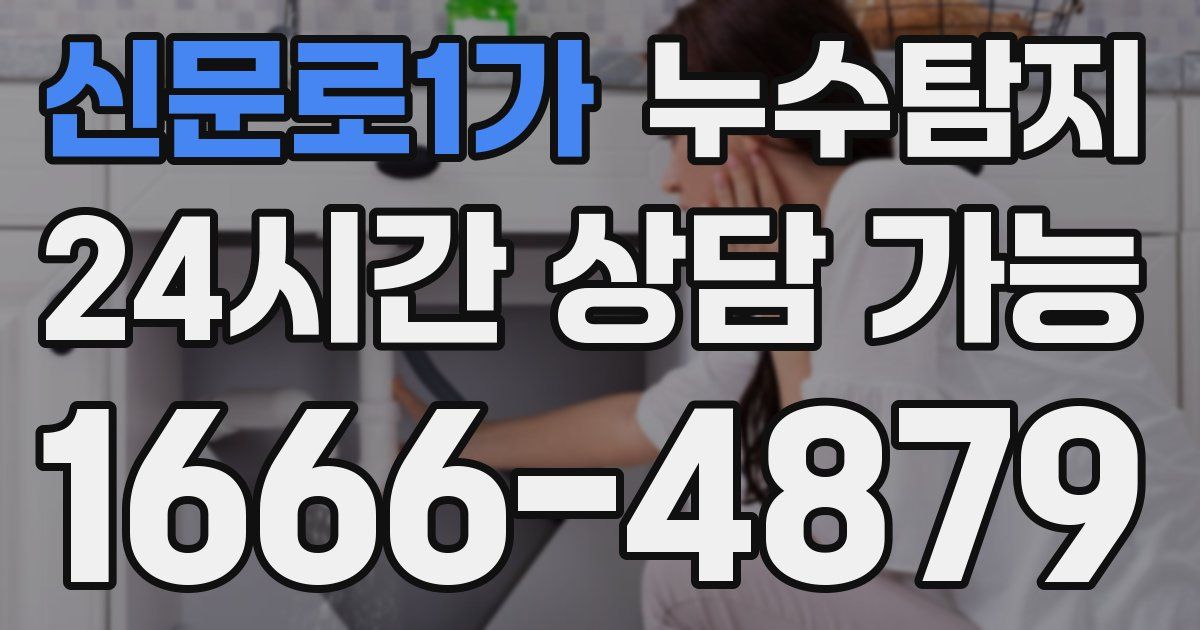 신문로1가 누수