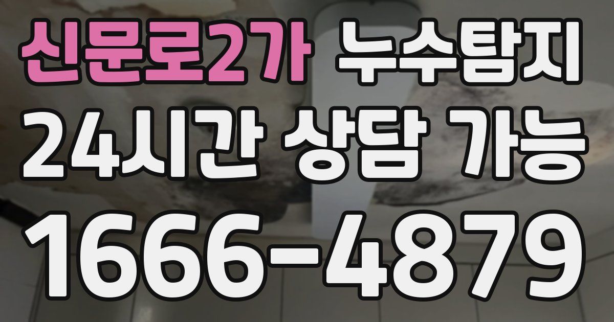 신문로2가 누수