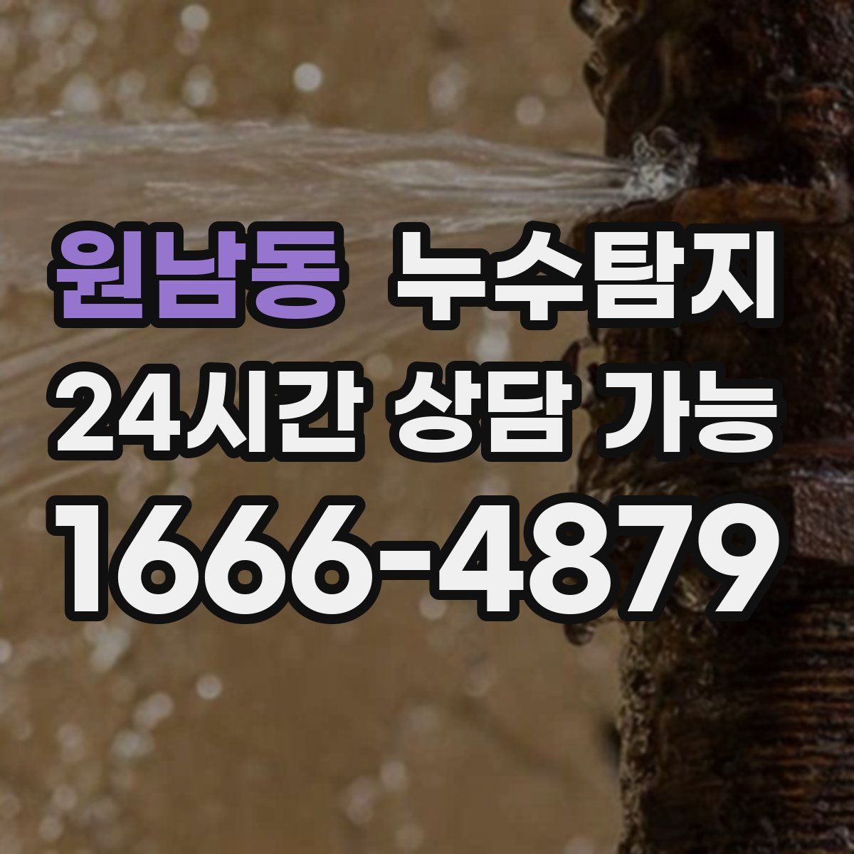 원남동 누수탐지