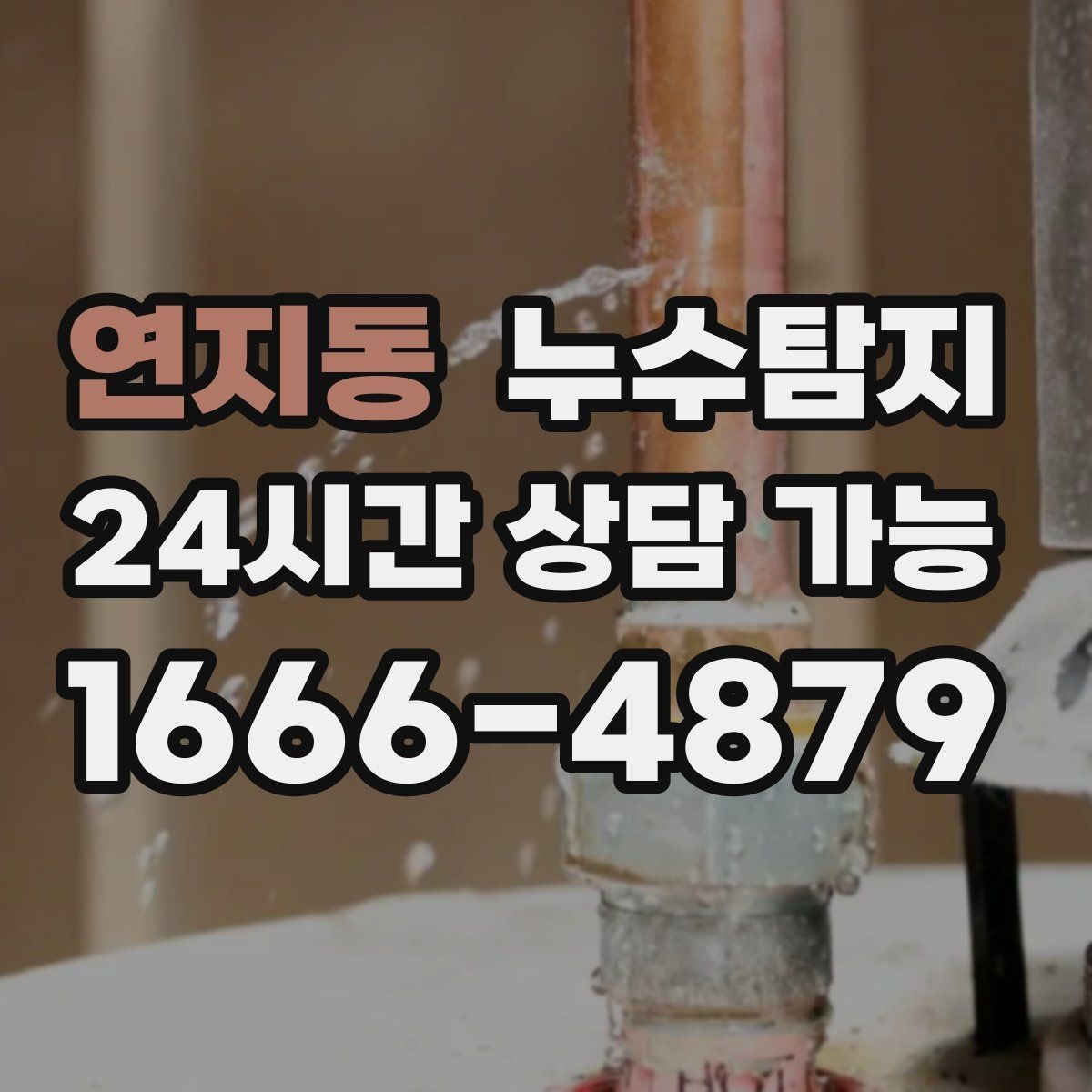 연지동 누수탐지 지하층 물고임 탈출기