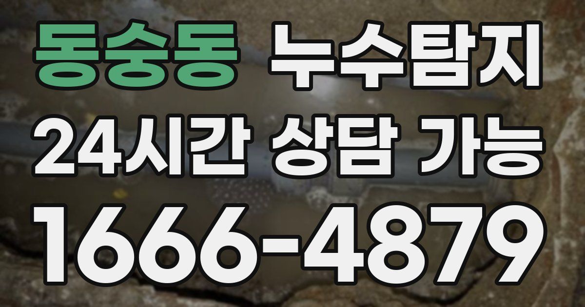 동숭동 누수