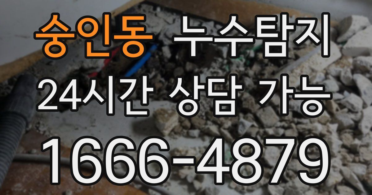 숭인동 누수