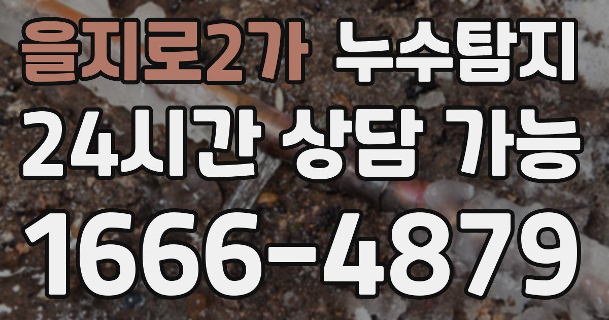 을지로2가 누수