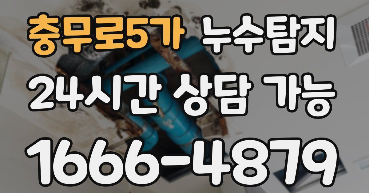 충무로5가 누수