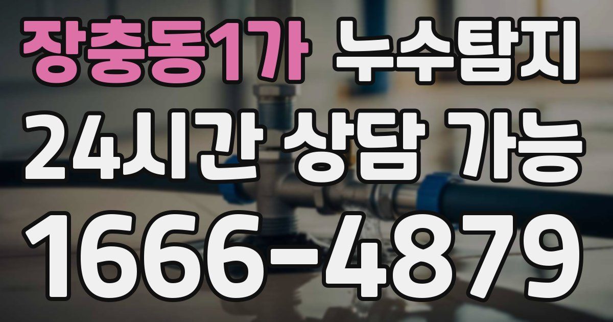 장충동1가 누수