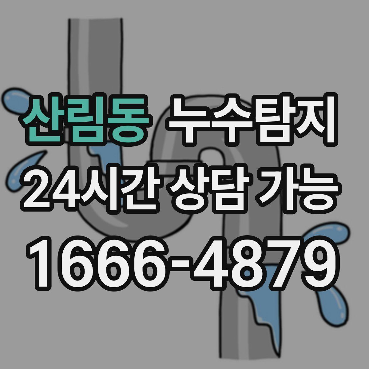 산림동 누수탐지