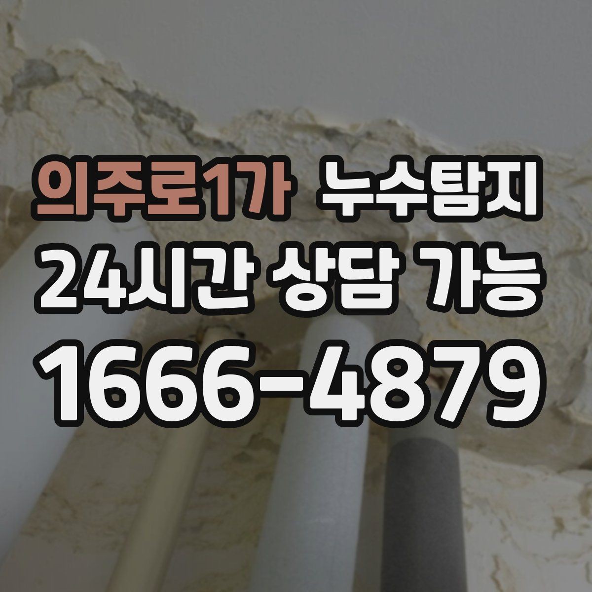 의주로1가 누수탐지 누수 징후가 보일때는