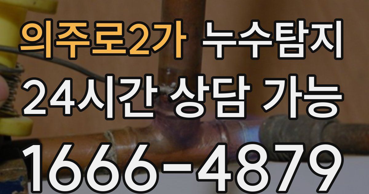의주로2가 누수