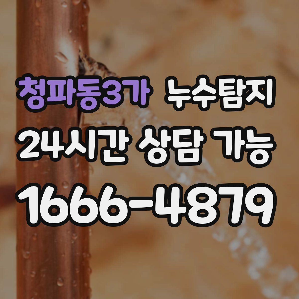 청파동3가 누수탐지 지역별 방문 가능 구역과 예약 팁