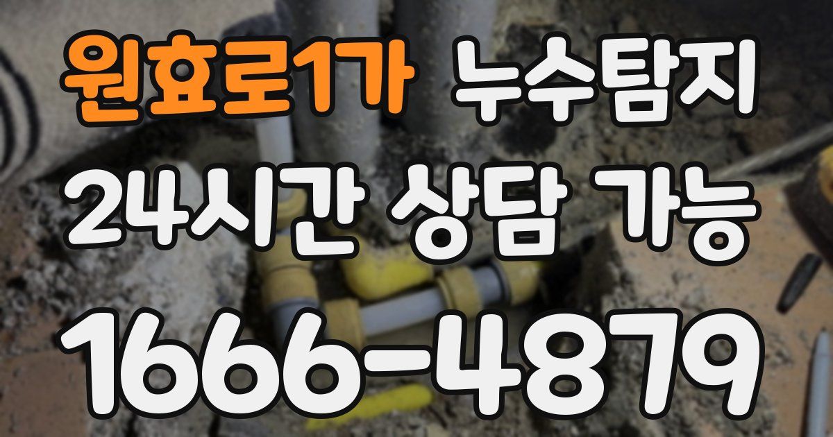 원효로1가 누수