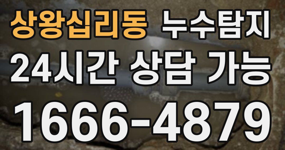 상왕십리동 누수