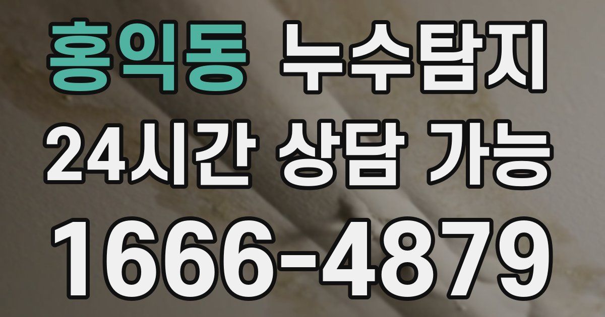 홍익동 누수
