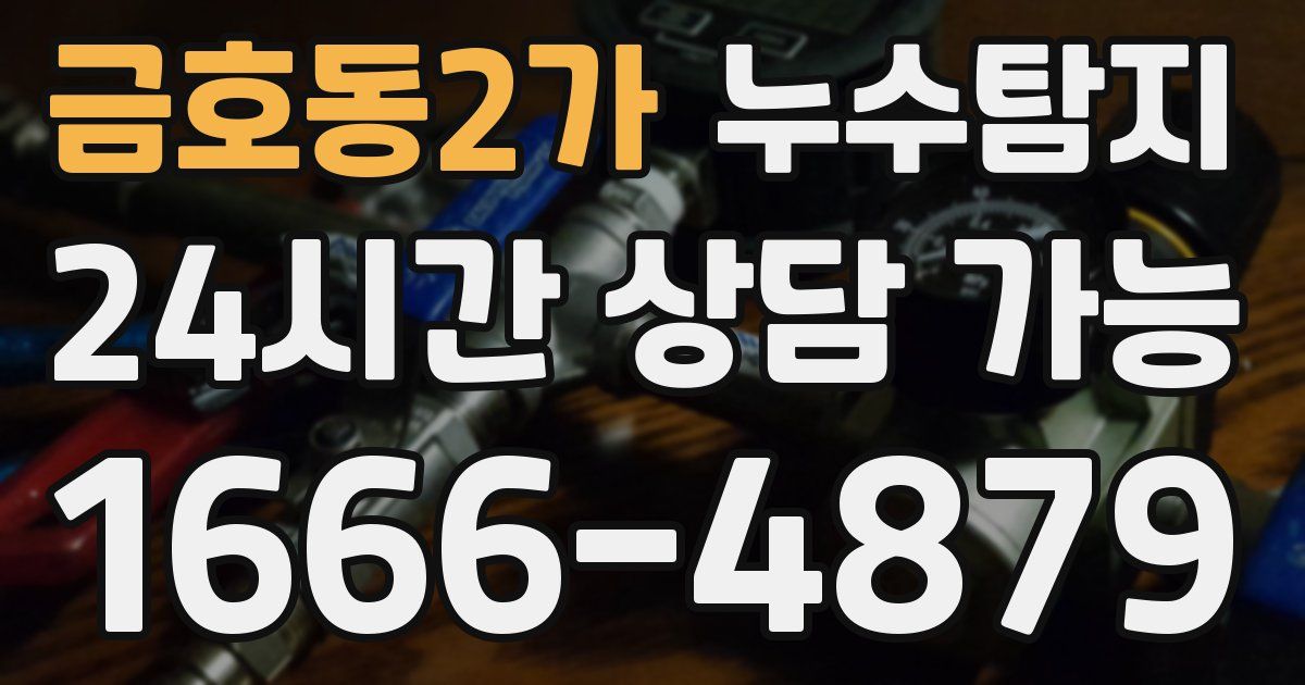금호동2가 누수
