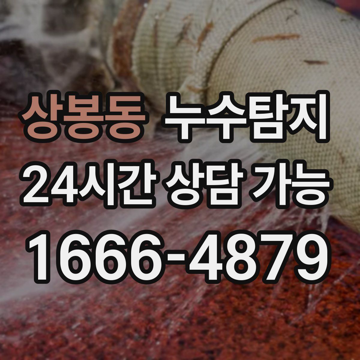 상봉동 누수탐지