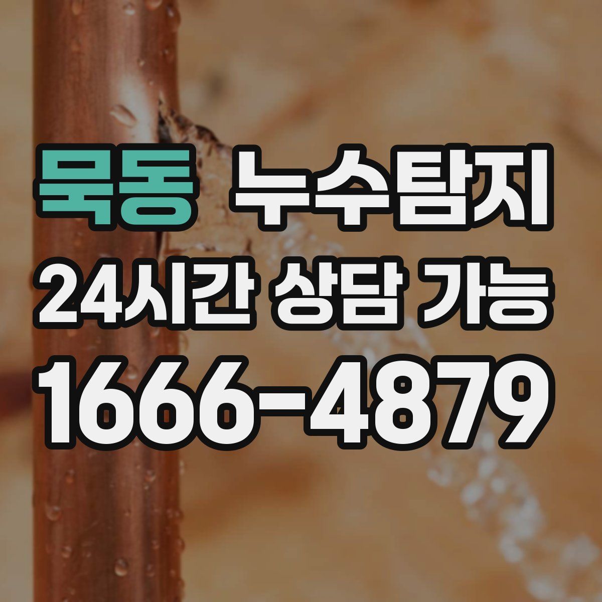 묵동 누수탐지